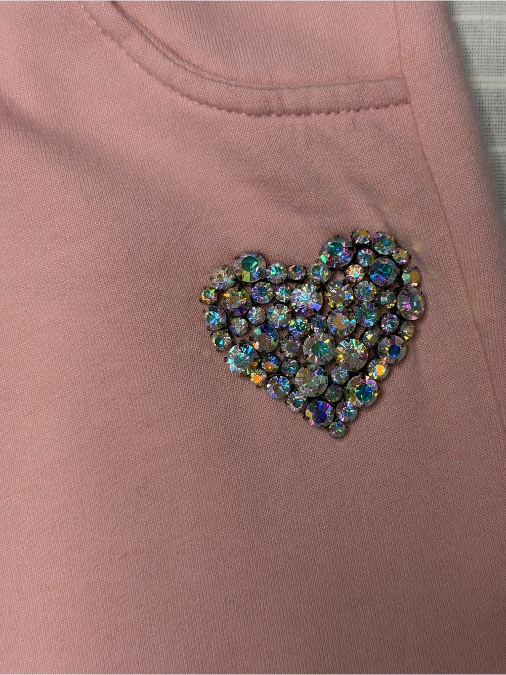 💕 Twisted Heart Pink Rhinestone Tracksuit Set – Size Small - Picture 4 of 14
